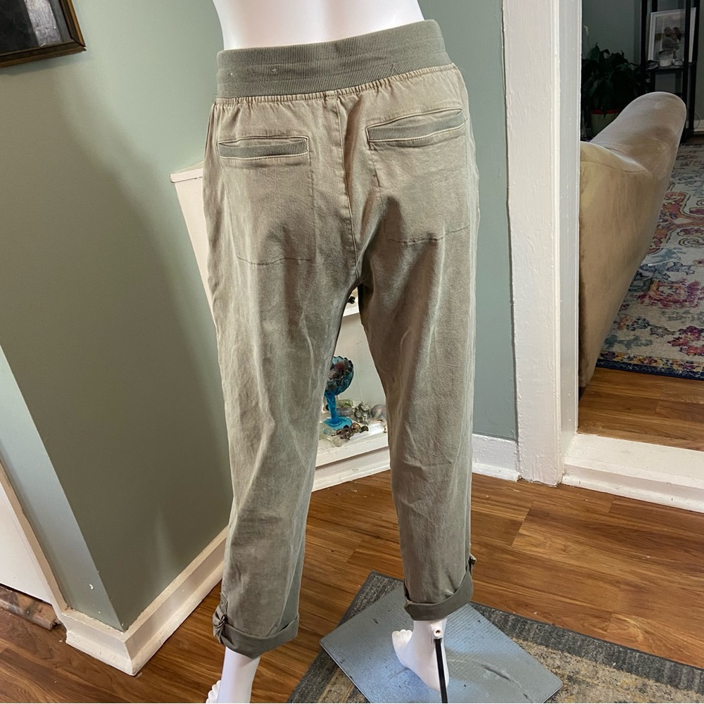Soft Surroundings Medina Convertible Olive Green Pants Capri Cropped XSmall XS - Picture 12 of 15